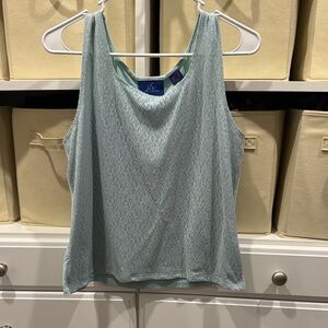 JH Collectibles Light Blue Patterned Tank Top